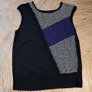 Black women's blouse shirt size L Worthington